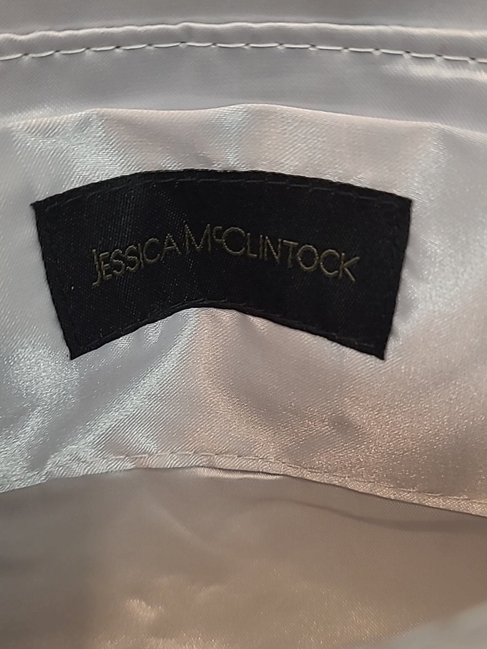 Jessica McClintock Crystal Multicolor Envelope Clutch Bag with Chain Strap - Picture 9 of 11
